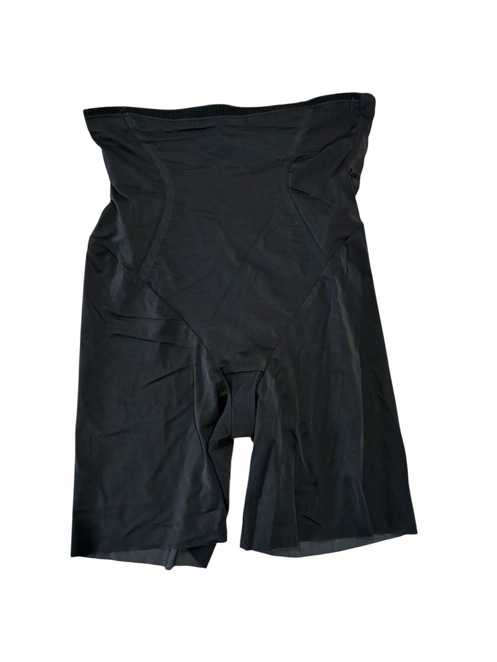 Maidenform High Waist Black Shapewear Firm Thigh Slimmer Shaping Shorts
